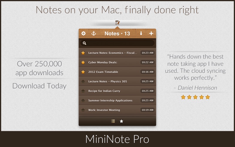 MiniNote Pro Screenshot 1